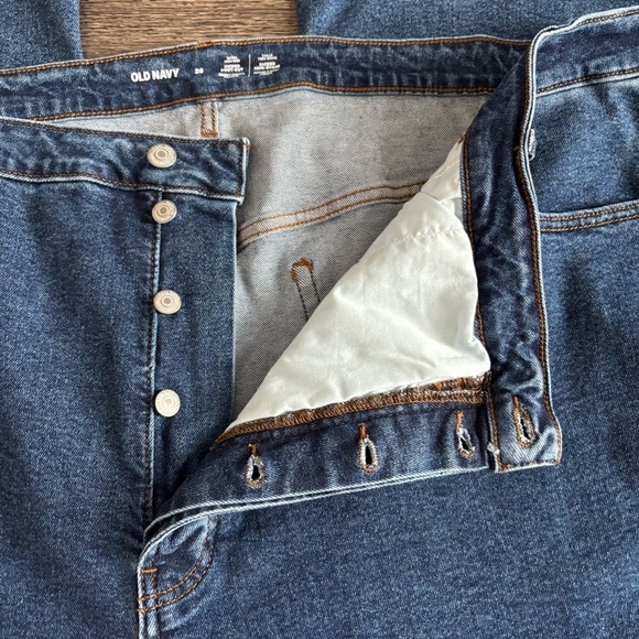 NWT Old Navy Plus Sz 28 High-Waist Button-Fly Kicker Boot-Cut Jeans - Picture 5 of 14